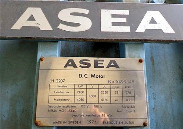 Asea Abb 12' X 6.5' Single Drum Mine Hoist)